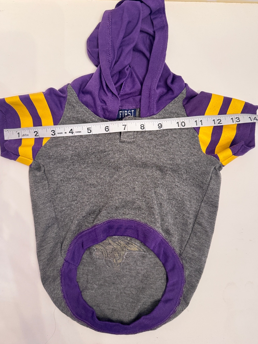 Minnesota Vikings NFL Dog Cat Throwback Hoodie Tee by Pets First - Size Small - Picture 10 of 15